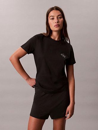 Calvin Klein Pack de 2 camisetas de cuello redondo con monologo