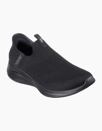 Skechers Womens Skechers Unisex Adult Ultra Flex 3.0 - Cozy Streak Stretch Trainers - Black - Size: 4