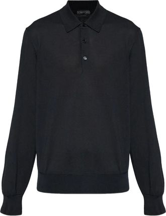 Tom Ford Polo con bottoni - Nero