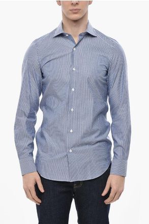 Finamore Striped Shirt with French Collar size 38