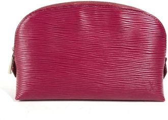 Louis Vuitton Fuchsia Pink Pink Epi Leather Pochette Pouch (Pre-Owned)