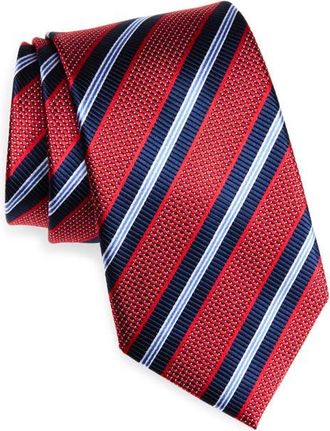 Nordstrom Stripe Silk Tie in Red at Nordstrom