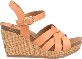 S&ouml;fft Womens Carlana Wedge Sandals In Sunset Orange