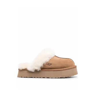 UGG Slippers, female, Brown, Size: 10 US Disquette Slippers
