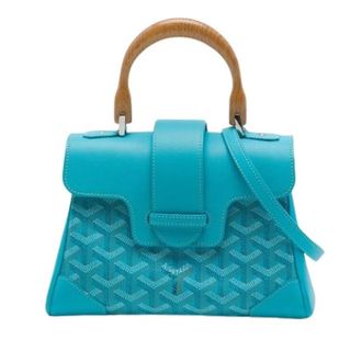 Goyard Pre-owned Mini Saigon - Dames - Vintage Handtas - Blauw - ONE Size - Leer - Vintage
