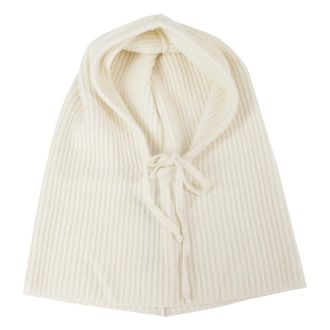 Federica Tosi Balaclava Misto Cashmere - Dames - Accessoires - Wit - Maat: ONE Size Kasjmier
