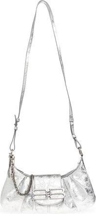 Balenciaga Tassen, Dames, Grijs, ONE Size, Katoen, Pamela Small Handbag