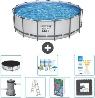 Bestway Piscina Bestway Steel Pro Max Redonda - 488x122 Cm - 8-piezas S581