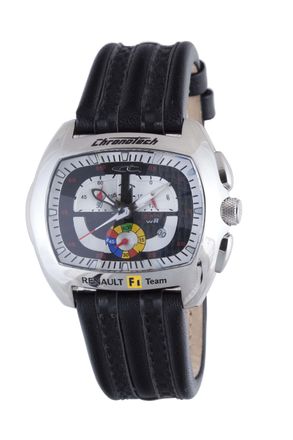 Chronotech Mens Black Band Watch - One Size