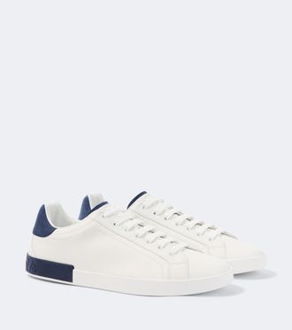Dolce & Gabbana Zapatillas de piel con logo