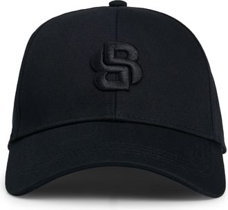 HUGO BOSS Baseball Cap BOSS Zed-B-Icon, schwarz 002, Twill, Baumwolle, unifarben, Caps Baseball Cap, mit Double-B-Monogramm, Unisex