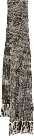 Marc O'Polo Sciarpa a coste con frange - Grigio