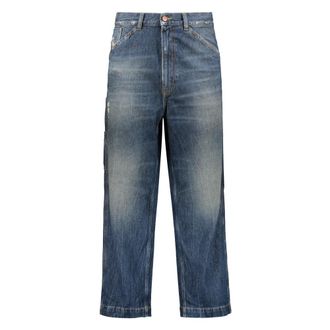 Diesel Straight Jeans, male, Blue, Size: W34 Straight Jeans