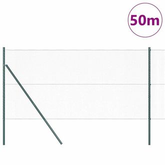 Berkfield Home Hexagon Fence Green 1, 2x50 m Steel