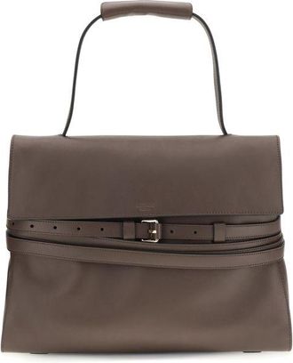 Moschino Brown Calf Leather Bos Taurus Womens Handbag