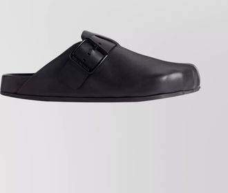 Balenciaga leather asymmetric mules