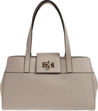 Furla Amelia L Tote - Dames - Schoudertassen - Beige - ONE Size - Leer - Tassen