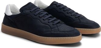 Robert Barakett Rodney Court Leather Sneaker in Blue Night at Nordstrom, Size 10.5