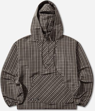Umbro Checked Masked Anorak Beige / Dark Brown