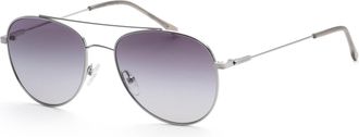 Calvin Klein Mens 55mm Silver Sunglasses