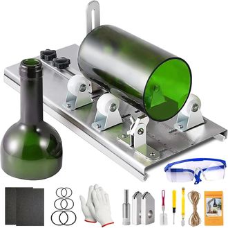 OEM M&aacute;quina De Corte Para El Proceso De Reciclaje De Botellas De Vidrio, Juego De M&aacute;quinas De Corte