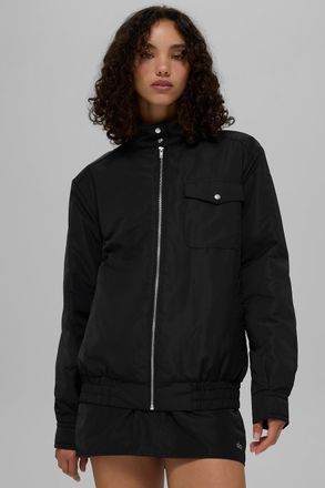 Alo | Work It Bomber Jacket in Black, Size: Medium