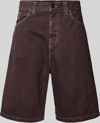 Carhartt Work in Progress Jeansshorts mit Eingrifftaschen Modell Clark in Dunkelbraun, Gr&ouml;&szlig;e XXL