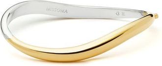 Missoma Savi Signature Mixed Metal Hinged Bangle in Mixed Silver/gold at Nordstrom