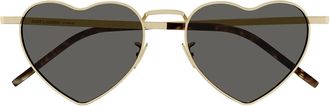 Saint Laurent Sunglasses Sl 301 Loulou 004 Lou Lou Gold/Grey Unisex