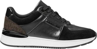 Michael Kors Artis Mixed-Media Trainer - Dames - Schoenen - Zwart - Maat: 40 EU Su&egrave;de