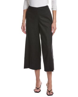 Vince Crop Wide Linen-Blend Pant