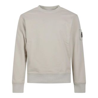 Moose Knuckles Sweatshirts, male, Gray, Size: XL Hartsfield Crewneck Sweatshirt