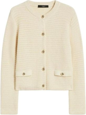 Max Mara Vodka Cardigan - Dames - Vesten - Beige - L - Katoen - Truien & Vesten