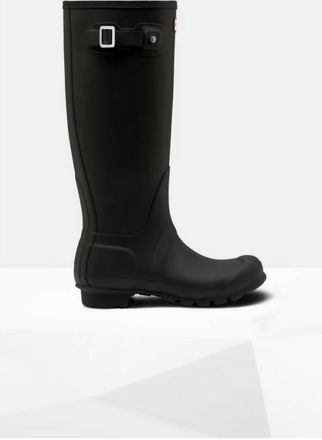 Hunter Womens Original Tall Matte Boots In Black