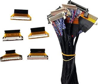 OEM Kit De Cables De Pantalla Lvds De 21 Piezas Con Adaptador De Cable De 5 Piezas, Probador De Pantalla Fpc Para Reparaci&oacute;n De Pantallas De 10 A 65 Pulga