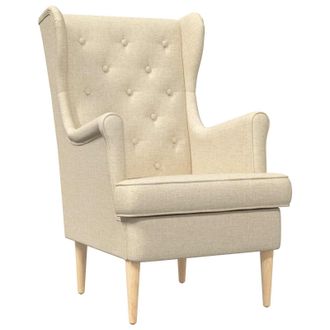 vidaXL Sill&oacute;n Crema Tela Vidaxl