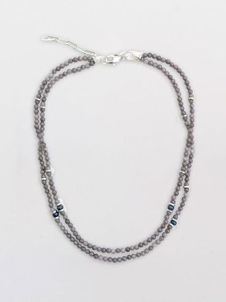 By Lilla Slate Necklace in Grey at Nordstrom, Size 20