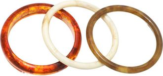 Adornia Adornia Resin Bangle Bracelet Set