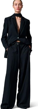 Day Birger Et Mikkelsen Elina Gabardine Wide Leg Pants in Black at Nordstrom, Size 12