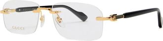Gucci rimless glasses - Gold