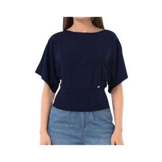 Kaos Round-neck Knitwear - Knitwear - Mujer - Azul - L