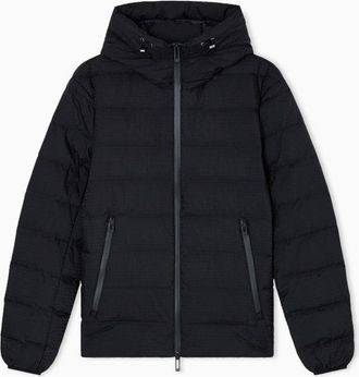 Emporio Armani gewatteerd donsjack met jacquardlogo