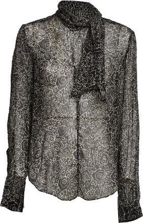 Isabel Marant Isabel Marant, Blouses, female, Black, Size: XS Printed Muslin Blouse