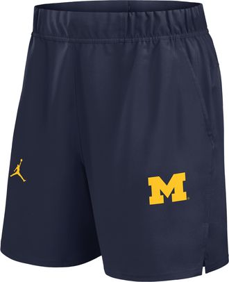Nike Jordan Mens Michigan Primetime Victory Mens Jordan Brand Dri-FIT College Shorts in Blue | 0JNA41SMWN-D8Q