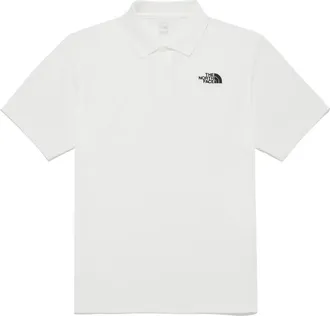 The North Face Coolmax Prime Short Sleeve Polo Asia Sizing Off White NT7PR04E
