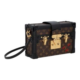Louis Vuitton Pre-owned Petite Malle Shoulder Bag - Dames - Pre-owned - Bruin - Maat: ONE Size Leer