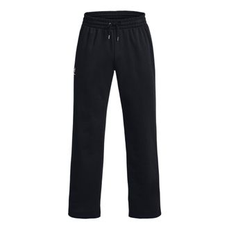 Under Armour UA Icon Fleece Pants Asia Sizing Black White 1384034-001
