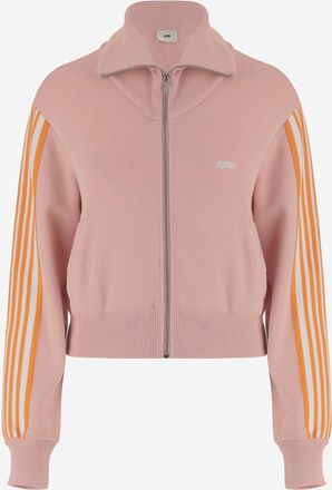 Autry Viscose Blend Jacket With Logo