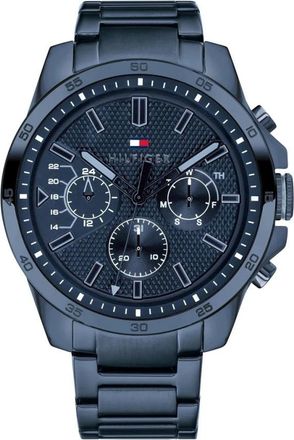 Tommy Hilfiger Decker Horloge - Heren - Horloges - Blauw - ONE Size - Accessoires
