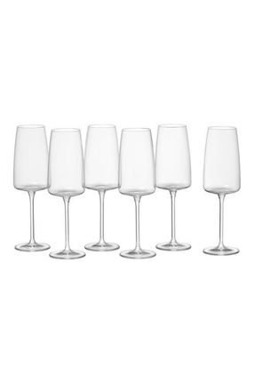 Zwiesel Glas Schott Zwiesel Sensa Set of 6 Champagne Flutes in Clear at Nordstrom